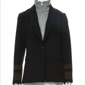 VERONICA BEARD Blazer with Stipe Sleeve Detail